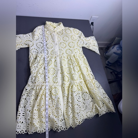 Charina Sarte Eyelet Mini Babydoll Dress - Picture 6 of 7